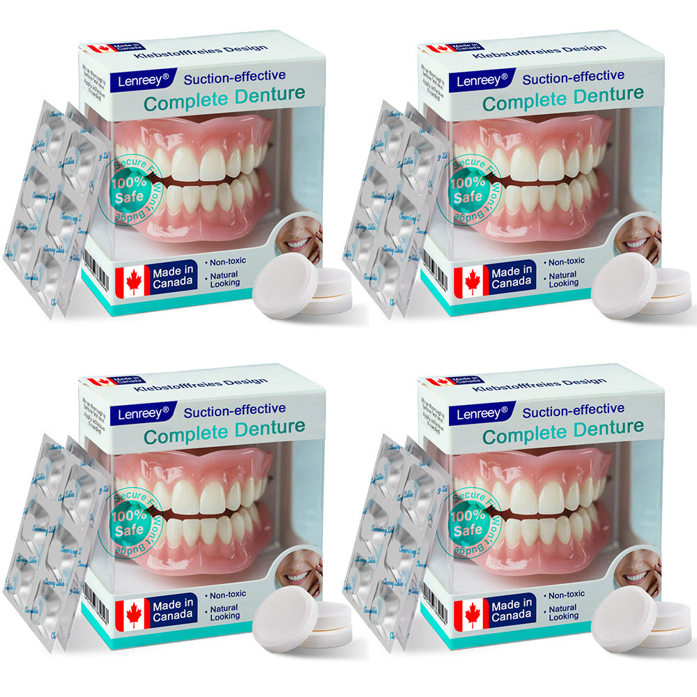 ✅ Made and Shipped from Canada | 𝗟𝗲𝗻𝗿𝗲𝗲𝘆® Suction-fit Complete Denture 🍀