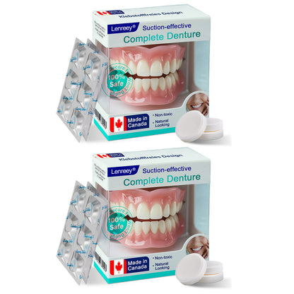 ✅ Made and Shipped from Canada | 𝗟𝗲𝗻𝗿𝗲𝗲𝘆® Suction-fit Complete Denture 🍀