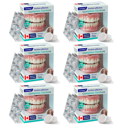 ✅ Made and Shipped from Canada | 𝗟𝗲𝗻𝗿𝗲𝗲𝘆® Suction-fit Complete Denture 🍀