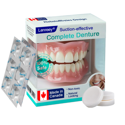 ✅ Made and Shipped from Canada | 𝗟𝗲𝗻𝗿𝗲𝗲𝘆® Suction-fit Complete Denture 🍀